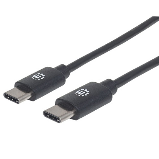 Cable USB-C a USB-C Manhattan de 3 metros para Carga y Datos