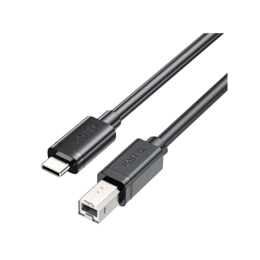Cable USB-C Unitek para Impresoras USB-B de 2 m Negro