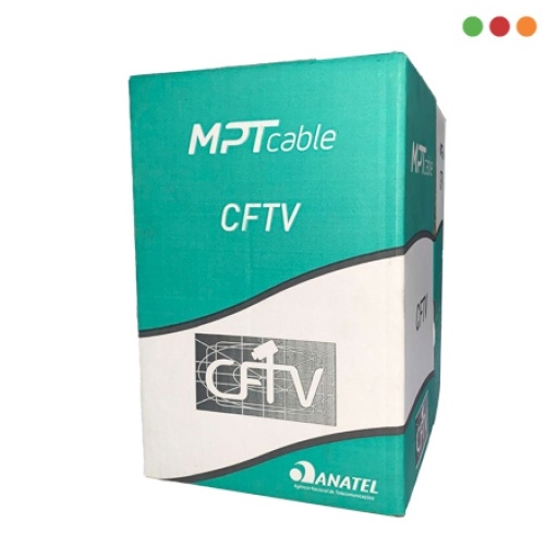Cable UTP CCTV MPT 305 m Exterior Negro Cobre CFTV 5B
