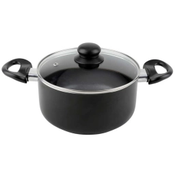 Cacerola Cuori Black 16 cm Antiadherente con Tapa