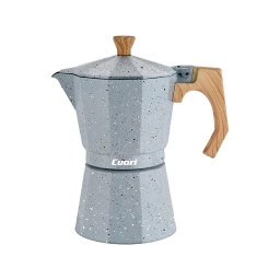 Cafetera Cuori Latte 6 Tazas de Aluminio Gris