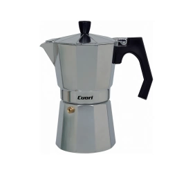 Cafetera Cuori Mokka 9 Tazas de Aluminio Gris