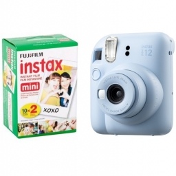 C�mara Instant�nea Fujifilm Instax Mini 12 Papel X20 Azul