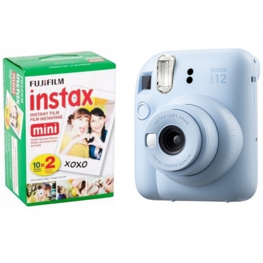 C�mara Instant�nea Fujifilm Instax Mini 12 Papel X20 Azul