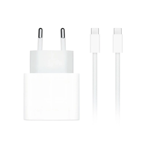 Cargador Apple USB-C + Cable Apple USB-C a USB-C