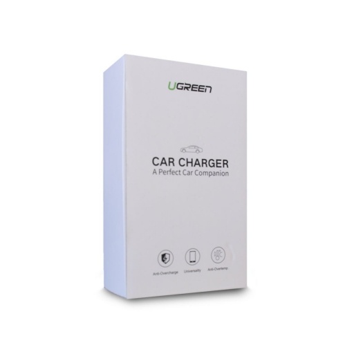 Cargador de Auto Ugreen 2 Puertos Carga R�pida Negro