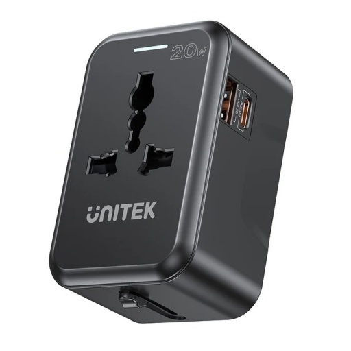 Cargador Universal Unitek 20W USB-C PD USB-A QC3.0