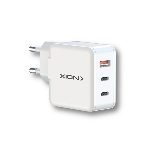 Cargador Xion XI-CG65-CU 3 Puertos USB-C USB-A Carga R�pida
