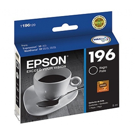 Cartucho de Tinta Epson T196120 Negro 5ml 175 P�ginas