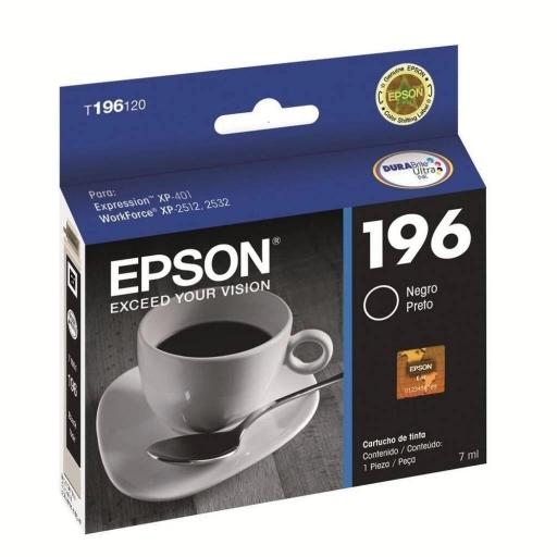 Cartucho de Tinta Epson T196120 Negro 5 ml 175 P�ginas