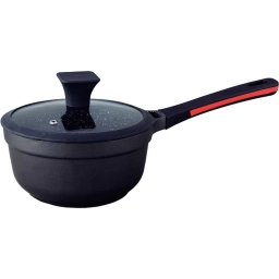 Cazo Cuori Nero 18 cm Fundici�n Antiadherente Inducci�n