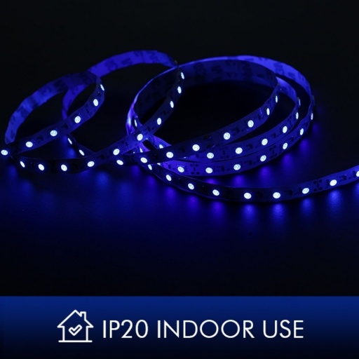 Cinta LED Azul 5 metros SMD3528 12 V Interior