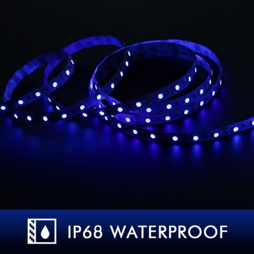 Cinta LED Unicom SMD3528 Azul 5 metros IP68 12 V
