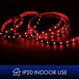 Cinta LED Unicom SMD3528 Roja 5 metros 12 V Interior