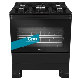 Cocina a Gas TEM Luna Glass 5 Hornallas