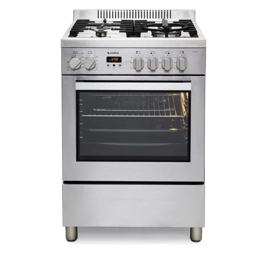 Cocina Combinada James C-60 SPRO 4 Hornallas Acero Inoxidable