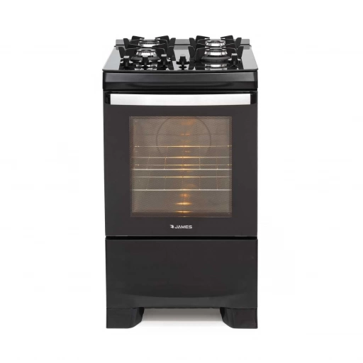 Cocina a Gas James C 700 V G2 NEGRO 4 Hornallas