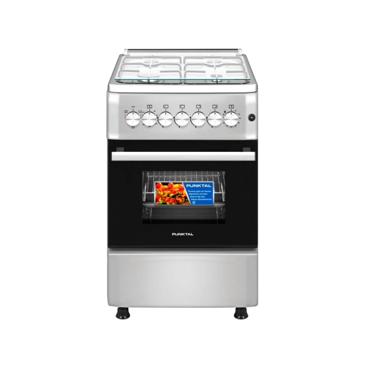 Cocina A Gas Punktal PK-1960 ETK 4 Hornallas Horno 52 l