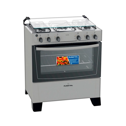 Cocina a Gas Punktal PK-299C 5 Hornallas Acero Inoxidable