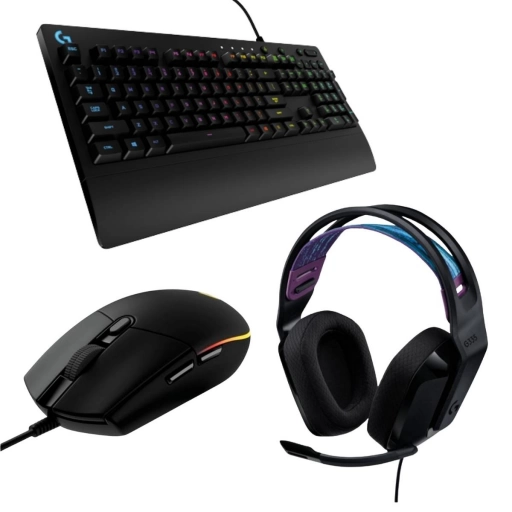 Combo Gamer Logitech G213 G203 G335 con Teclado RGB