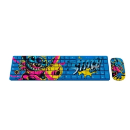 Combo Teclado y Mouse X-Tech XTK-D312ST Inal�mbrico Stitch