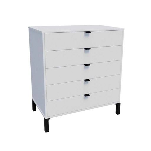 C�moda Unsi Furniture Marden 5 Cajones Blanco MDP