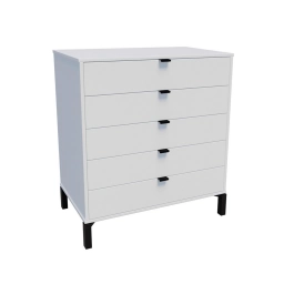 Cmoda Unsi FurnitureMarden 5 cajones Blanco MDP 