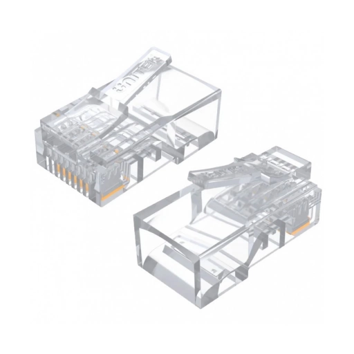 Conector Unitech RJ45 Cat 6 Pass-Through 100 unidades