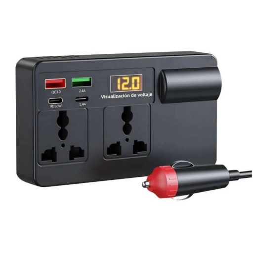 Convertidor de Tensi�n para Veh�culo 200 W 220 V USB PD 30 W