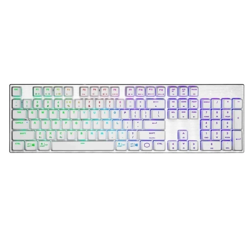 Teclado Mec�nico Cooler Master SK653 White TTC Low Blue
