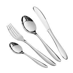 Cuberter�a Cuori Giulia 24 piezas Acero Inoxidable Pulido