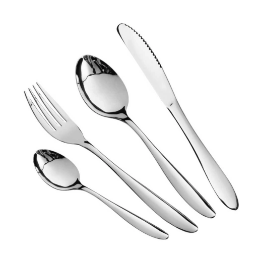 Cuberter�a Cuori Giulia 24 piezas Acero Inoxidable Pulido