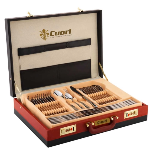 Cuberter�a Cuori Vittoria 72 piezas Acero Inoxidable Pulido