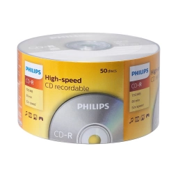 Disco Philips CD-R 52x 700 MB Pack X50 Grabable