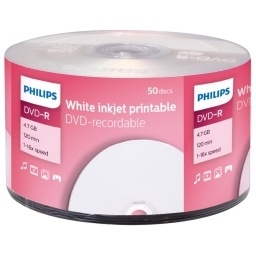 Disco Philips DVD-R 16X 4,7 GB 120min Printable