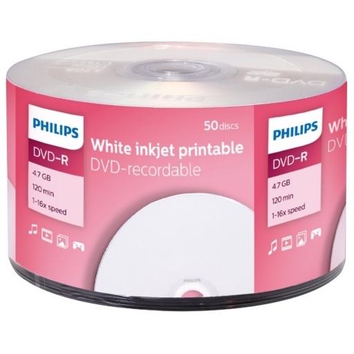 Disco Philips DVD-R 16X 4,7 GB 120min Printable