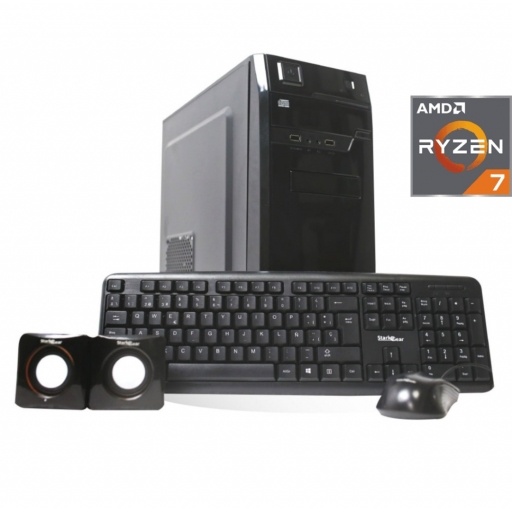 Equipo PC AMD Ryzen 7 8700 g 16 GB con Teclado y Mouse