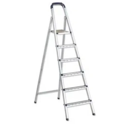 Escalera Zilan ZLN1176 de Acero 5+1 con Plataforma