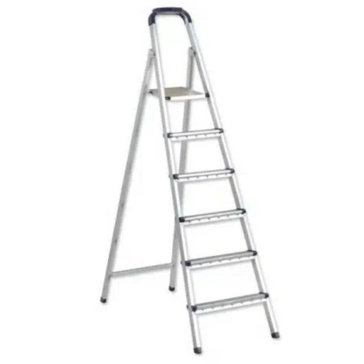 Escalera Zilan ZLN1176 de Acero 5+1 con Plataforma