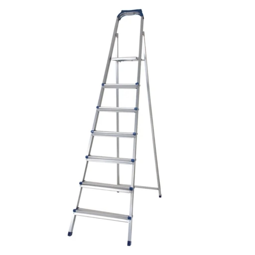 Escalera Zilan ZLN1183 de Aluminio 6+1 con Plataforma