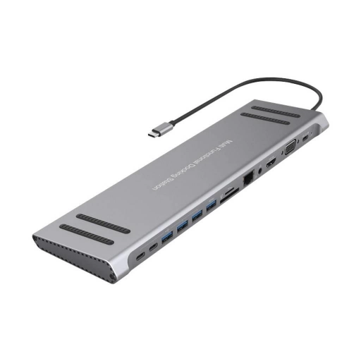 Estaci�n USB-C 14 en 1 para Notebook de Aleaci�n Aluminio