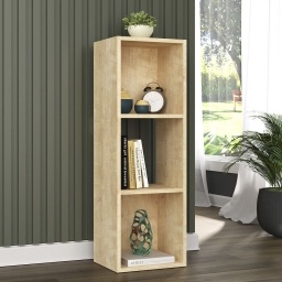 Estanter�a Morris 3 Nichos Madera Natural Organizador