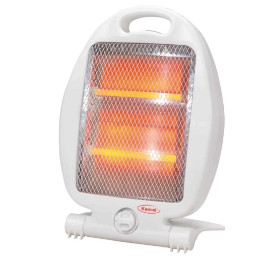 Estufa Kassel KS-QZ1001 2 Cuarzos 800 W con Sistema Antivuelco
