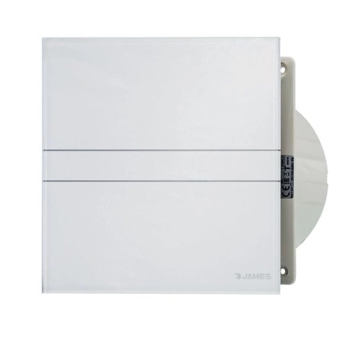 Extractor de Aire James EJ-100 VT con Timer y Vidrio Blanco