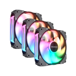 Fan Cooler Cougar Apolar 120 ARGB Kit X3 Negro