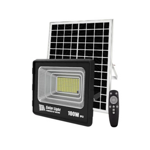 Foco LED Exterior con Panel Solar 100 W y 127 LEDs