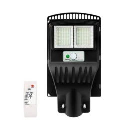 Foco LED exterior con panel solar 60W y control remoto