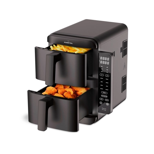 Freidora de Aire Punktal Doble Vertical 8 litros 2.400 W