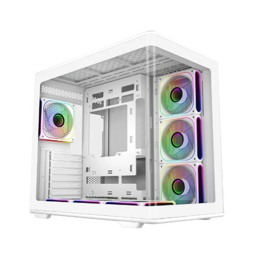 Gabinete Cooler Master Elite 600 ARGB Blanco Mid Tower