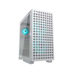 Gabinete Cougar Airface Eco RGB Blanco Vidrio Templado